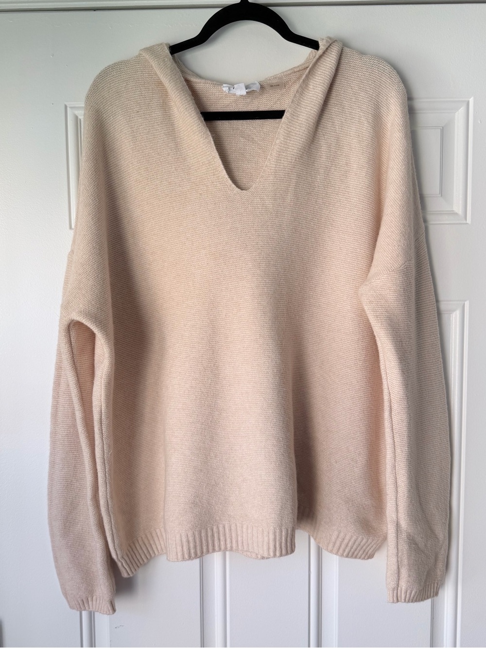 KORYE SIZE 1X KNIT SWEATER WITH‎ HOOD HOODIE cream beige